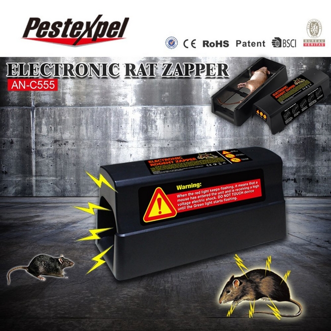 Electronic rat zapper pest control