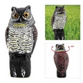 PestExpel Realistic Owl Wind Action Fake Owl Decoy Crow Scarer